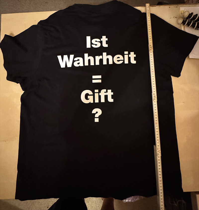 Ich stöhne für Gott T-Shirt Rückseite